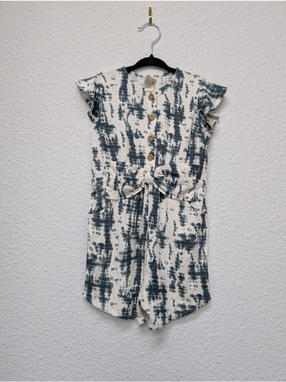 Kate Quinn Modal The Woods Shibori Bow Waist Shortie 3T Romper